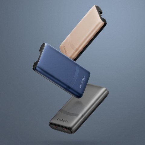 Ładowarka sieciowa Energea TravelWorld Edge 65W 2xUSB-C PD/PPS/QC3.0 (US/UK/EU) złota