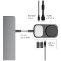Stacja dokująca Energea WiDock Plus 7w1 USB-C 3.1 z Qi2 grafitowy