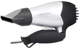 Suszarka do włosów ESPERANZA EBH002S (850W /Czarno-srebrny )
