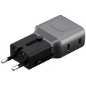 Ładowarka sieciowa Energea TravelGo Adapter 45 2xUSB-C 45W grafitowo-czarny