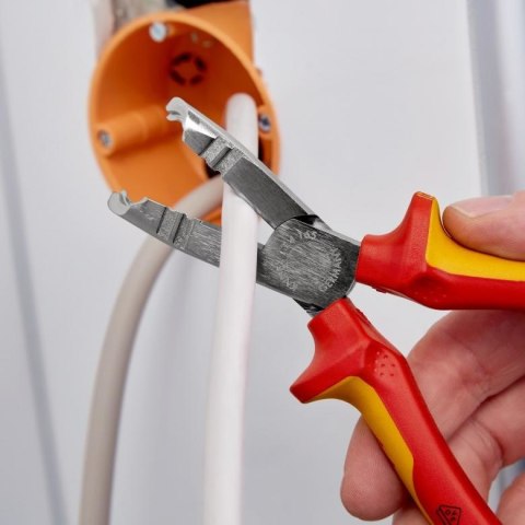 Knipex 13 46 165 narzędzie do zdejmowania izolacji Czerwony, Żółty