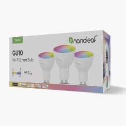 Nanoleaf Essentials Matter Wi-Fi GU10 Smart Bulb RGBCW 3pcs pack|Nanoleaf Essentials Matter Wi-Fi Smart Bulb, 3pcs|GU10|RGBCW