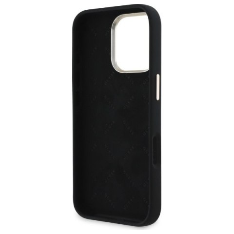 Guess GUHCP16LSMBSLK iPhone 16 Pro 6.3" czarny/black hardcase Silicone Script Metal Logo & Frame