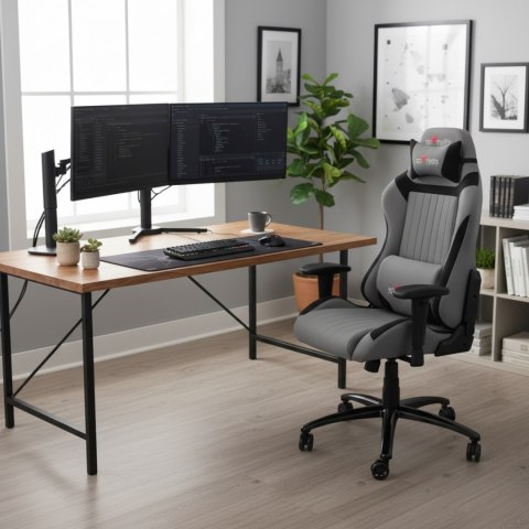 Dla gracza fotel Red Fighter C3, szary, odczepiany zagłówek