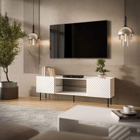 Szafka RTV EF LUCCA 180x40x59 biały