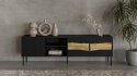 Szafka RTV INSERTO 3D1W 190x40x61,5 czarny + LED