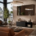 Szafka RTV LIVERTI 150x42x48 czarny