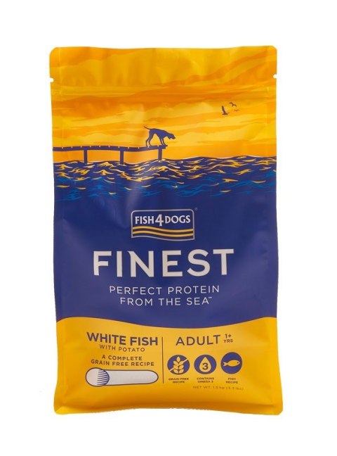 Fish4Dogs Finest Ocean White Fish Małe Rasy 1,5kg