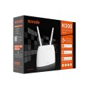 Tenda N300 router bezprzewodowy Fast Ethernet Jedna częstotliwości (2,4 GHz) 4G Biały
