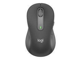 Logitech Signature M650 L Left Wireless Mouse, RF Wireless + Bluetooth, 2000 DPI, Graphite | Logitech