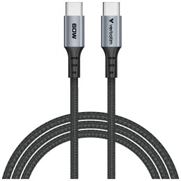 Kabel Verbatim Sync & Charge USB-C do USB-C QC PD 60W 120cm czarny 31845