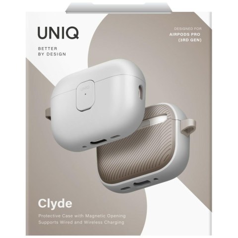 Etui UNIQ Clyde do AirPods Pro 3 gen szaro khaki