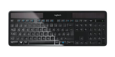 Klawiatura Logitech Wireless Solar Keyboard K750 Uniwersalne RF Wireless QWERTZ Niemiecki Czarny