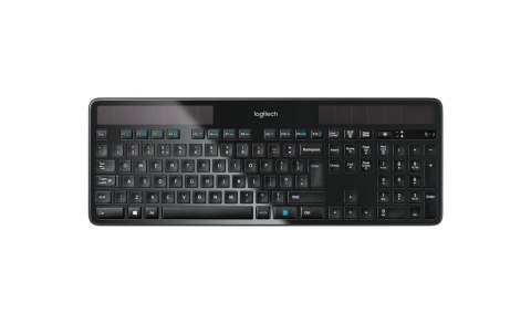 Klawiatura Logitech Wireless Solar Keyboard K750 Uniwersalne RF Wireless QWERTZ Niemiecki Czarny