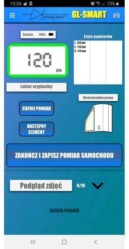 MIERNIK GRUBOŚCI LAKIERU GL-SMART-8