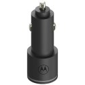 Ładowarka samochodowa Motorola TurboPower 45W Dual USB-A/USB-C z kablem USB-C 1m czarny
