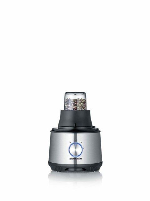 SEVERIN MULTI ROBOT KUCHENNY INOX, SZKLANY MIKSER KIELICHOWY 1,5 L, MŁYNEK 140 ML, POJEMNIK ROBOCZY 1,5 L, MOC 1200W KM3892