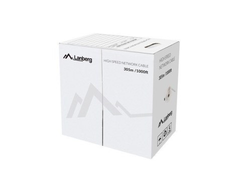 Lanberg LCU5-12CU-0305-B kabel sieciowy Niebieski 305 m Cat5e U/UTP (UTP)