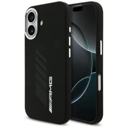 Etui AMG Silicone Oversize Rhombs MagSafe do iPhone 17 czarny