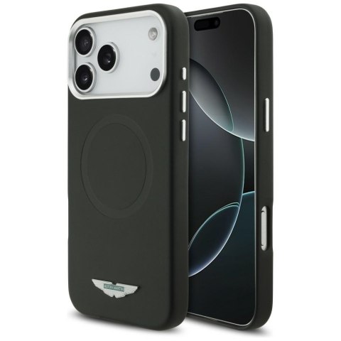 Etui Aston Martin HC FW Logo MagSafe do iPhone 17 Pro Max czarny