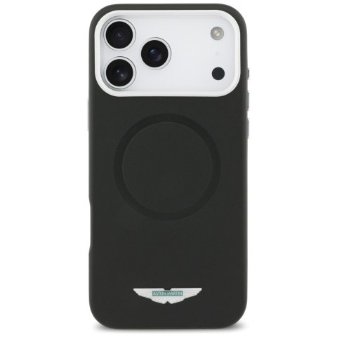 Etui Aston Martin HC FW Logo MagSafe do iPhone 17 Pro Max czarny