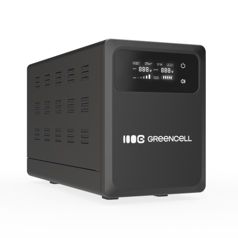Green Cell Nieprzerwany power zasilanie UPS 2000VA 1200W z LCD display