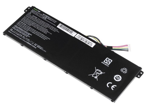 Green Cell baterie dla Acer Aspire E11 ES1-111M ES1-131 E15 ES1-512, Li-Ion, 11.4V, 2100mAh, AC52