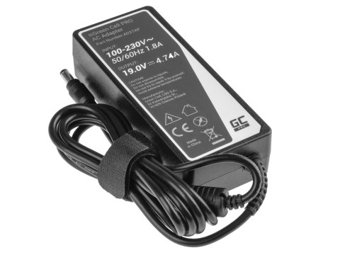Green Cell do ładowarka / AC adapter 19V 4.74A 90W do Asus A52 K50IJ K52 K52F K52J K53S K53SV X52 X52J X53S X53U X54C X54 X54H