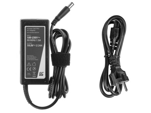 Green Cell ładowarka Dell Latitude/Inspiron Green Cell 19.5V, 3.34A, 65W, AD07AP