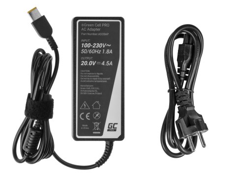 Green Cell ładowarka Lenovo Green Cell 20V, 4.5A, 90W, AD39AP