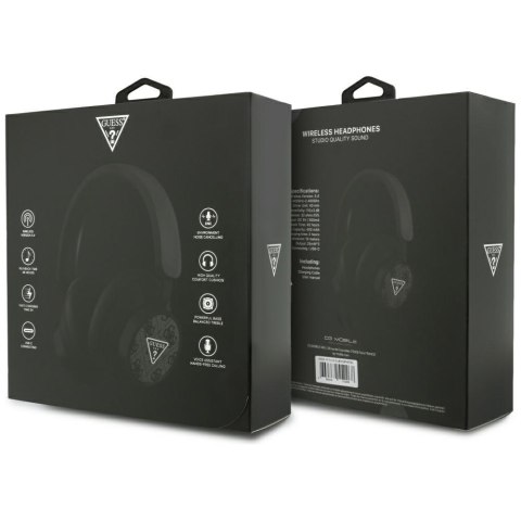 Słuchawki nauszne Guess 4G Triangle Logo Bluetooth czarny