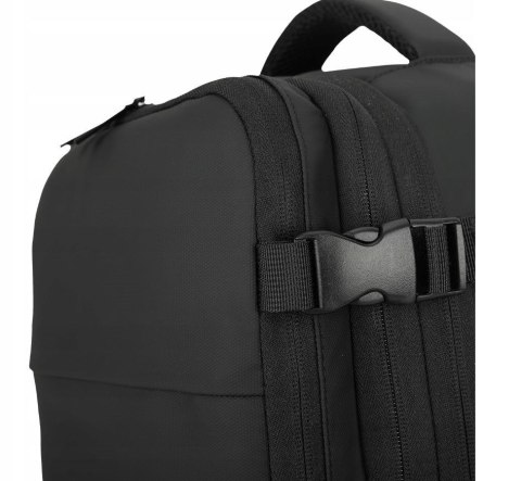 Plecak podróżny kabinowy z pompką NOVEEN CTB500, 40x20x25cm, czarny