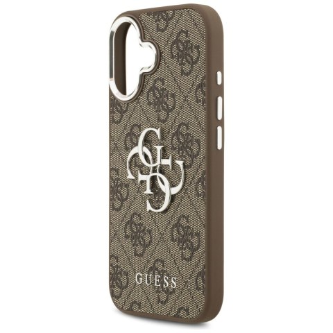 Etui Guess 4G Big 4G Classic Logo do iPhone 17 brązowy srebrny