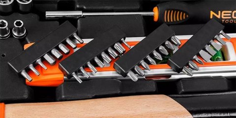 Zestaw narzędzi10-200, 60 szt., rozmiar 1/4, walizka, NEO TOOLS