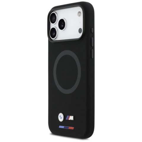 Etui BMW M Silicon Logo MagSafe do iPhone 17 Pro Max czarny