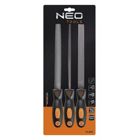Zestaw pilników do drewna 37-600, 3 szt, 20 cm, NEO TOOLS