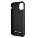 AMG AMHCN61GSEBK iPhone 11 6,1" czarny/black hardcase Leather Debossed Lines