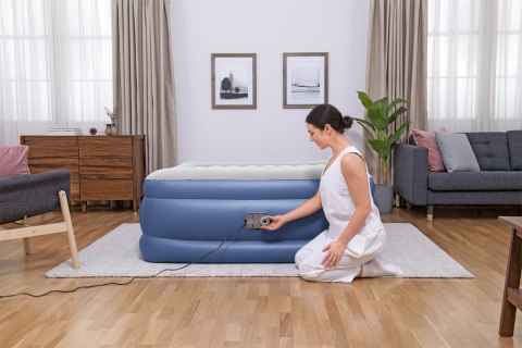 Bestway 67614 / 23 dmuchany materac Podwójny materac Niebieski, Biały Unisex