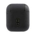 BMW BMA2SSLNA AirPods cover granatowy/navy Geniune Leather Silver Logo