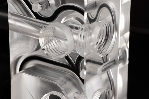 Bloki wodne EK-Quantum Kinetic3 FLT D5 PWM Kombinacja zbiornika wyrównawczego i pompy - 240mm, D-RGB, Acrylic