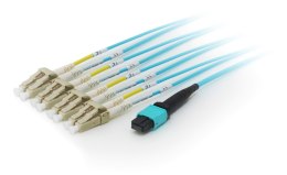 Światłowód - Kabel krosowy MTP - LC Multi-Mode - 7.0m - 50/125 mikronów - OM4 - Akwamaryn