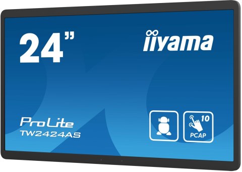 IIYAMA TW2424AS-B1 24inch Panel-PC with Android 12 CPU RK3399 4GB Storage 32GB In-Cell PCAP