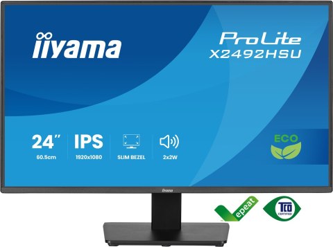 Iiyama ProLite 24-calowy panel IPS Full HD z wąskimi ramkami z każdej strony i klasą energetyczną B