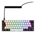 Klawiatura Sharkoon Gaming Keyboard Skiller SGK50S4 Gen2 biało-żółte RGB
