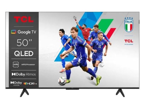 Telewizor TCL 4K QLED 50T69C 50 Telewizor Smart TV Telewizja Google TV UHD Czarny