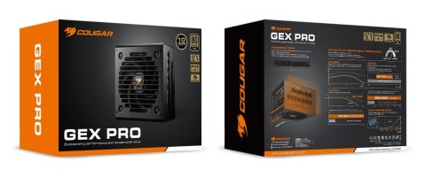 COUGAR Zasilacz GEX PRO 850W ATX3.1 / 80 Plus Gold / Modułowy