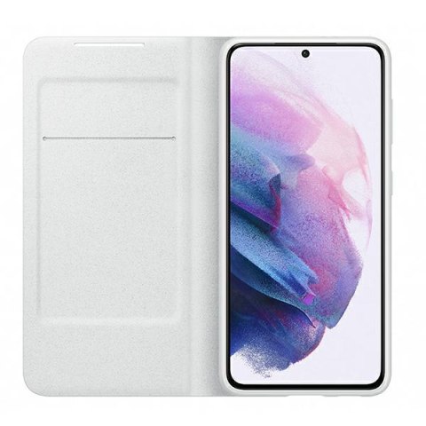 Etui Samsung EF-NG996PJ S21+ G996 jasno szary/light gray LED View Cover