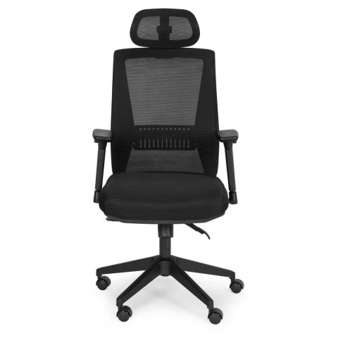 Fotel biurowy obrotowy ergonomiczny regulacja wysokości czarny ModernHome