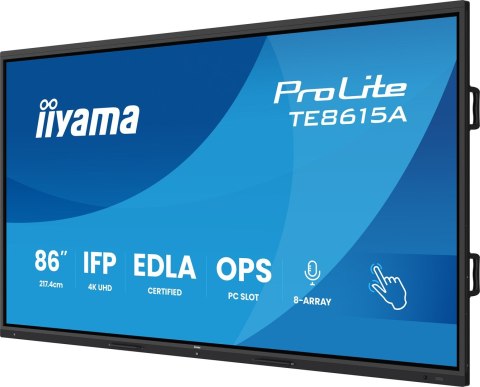 IIYAMA Monitor 217.4cm(86") TE8615A-B1AG 16:9 M-Touch 2xHDMI+2xUSB-C
