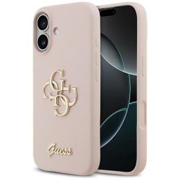 Etui Guess Silicone Big 4G Script do iPhone 17 różowy